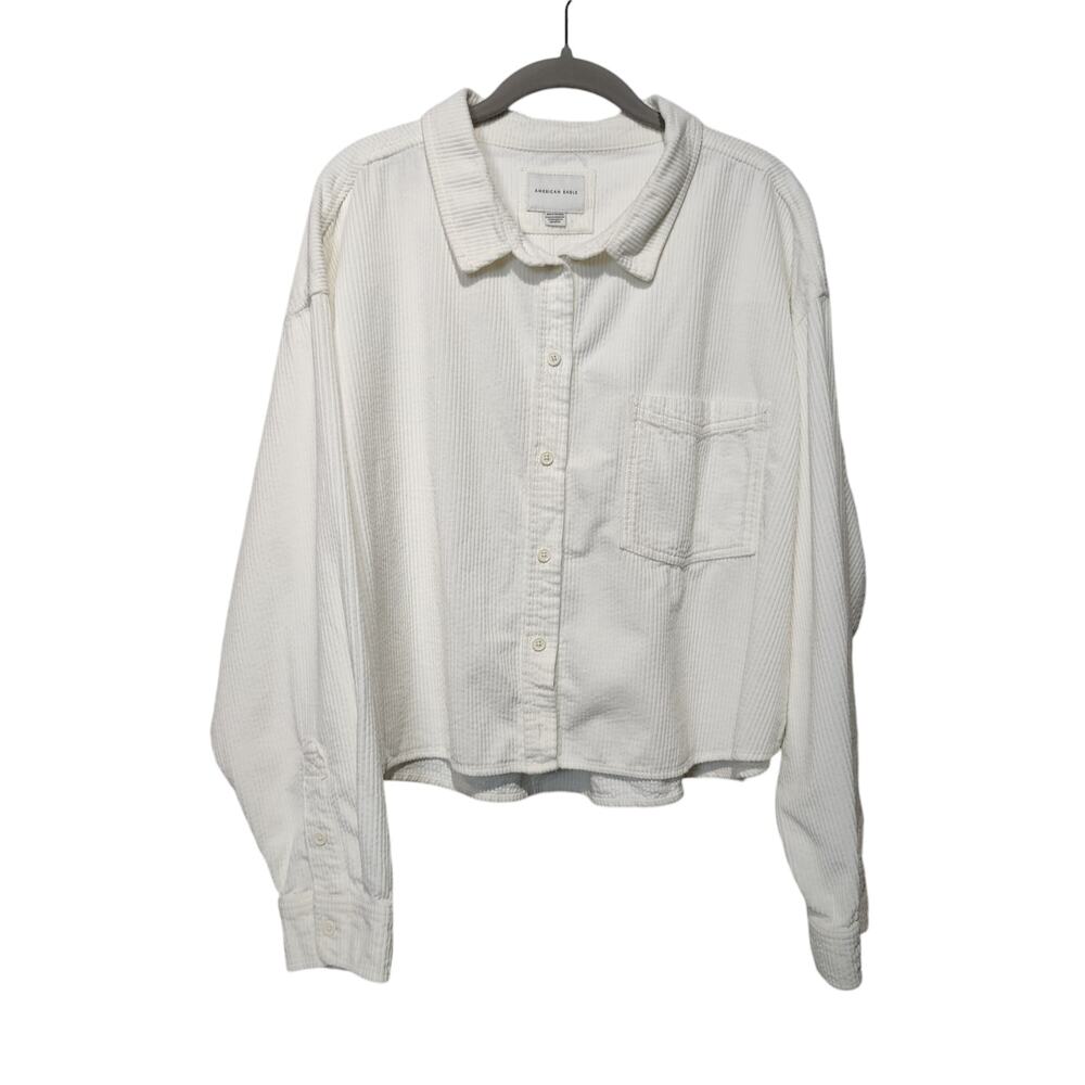 American Eagle Outfitters White Button Down Shirt